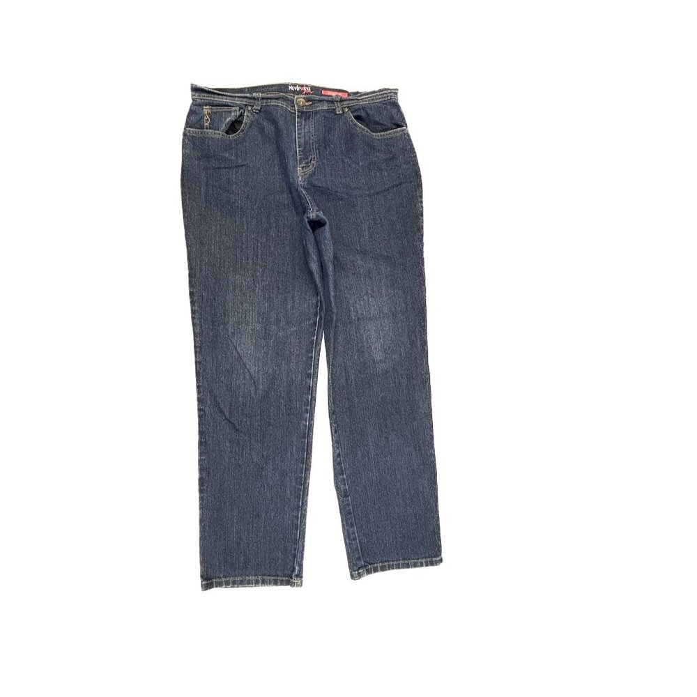 Style & Co Natural Fit Straight Women's size 14 Dark Wash Blue Denim Jeans